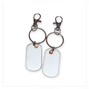 *NEW!* Vantel Pearls Double Dog Keychain Tags
